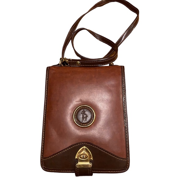 Ralph Lauren Handbags - Vintage 1980’s RALPH LAUREN brown leather crossbody wallet